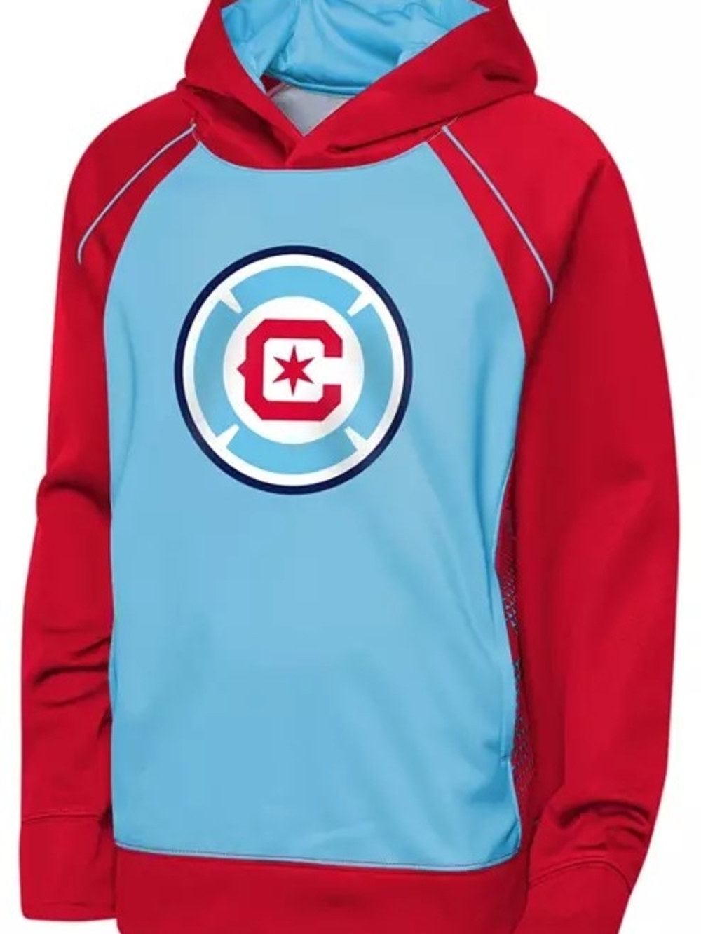 New MLS Youth Chicago Fire Red Fierce Striker Hoodie (Small/Size 8)